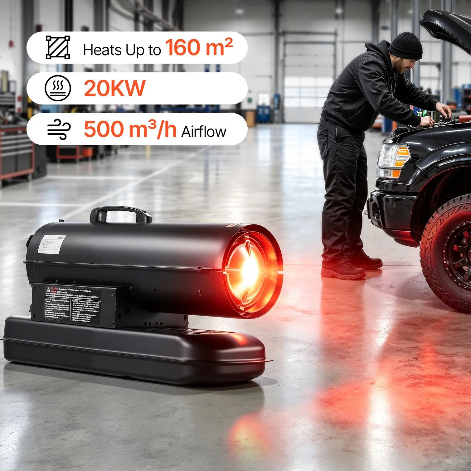 Дизелов калорифер 20 kW, до 160 м² Газова печка с термостат ЗА ДОМА Дизелов калорифер 20 kW, до 160 м² Газова печка с термостат - Image 7