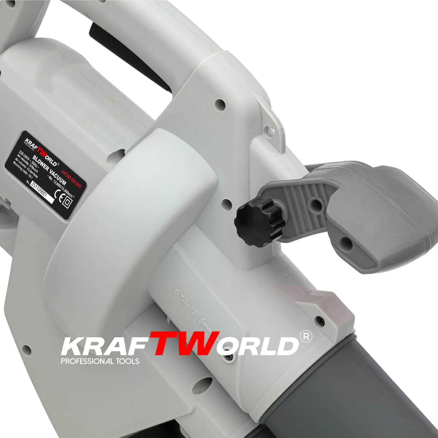 Електрически листосъбирач KraftWorld 3000W – Издухване, Засмукване, Раздробяване ИНСТРУМЕНТИ Електрически листосъбирач KraftWorld 3000W – Издухване, Засмукване, Раздробяване - Image 3